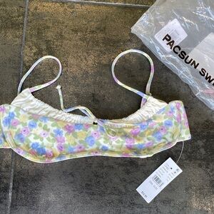 PacSun Swim Pastel Floral Bikini Top